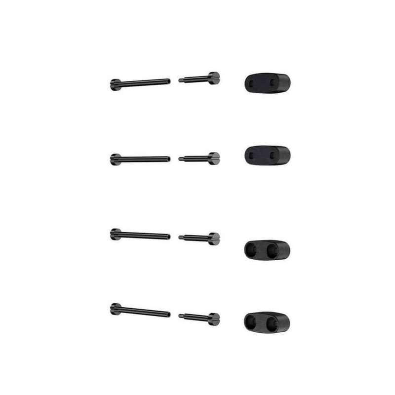 Killer Deals 24mm Stainless Steel Links Connector Lug Adaptors for Suunto Core - Black