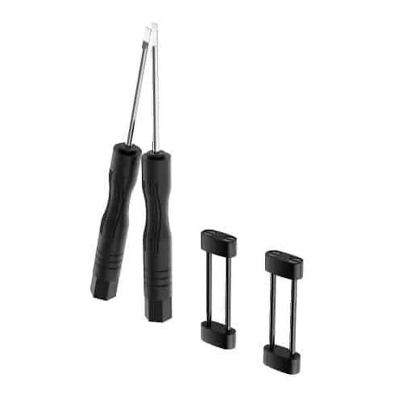 Killer Deals 24mm Stainless Steel Links Connector Lug Adaptors for Suunto Core - Black