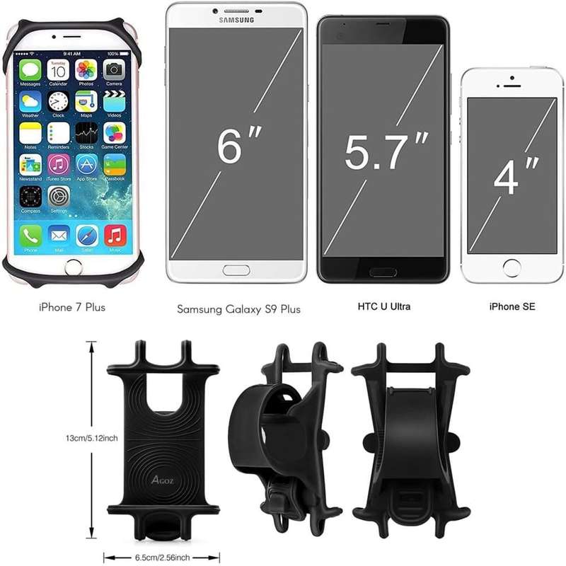 Action Mounts Cycling Bicycle Handlebar Silicone Smartphone Holder Mount