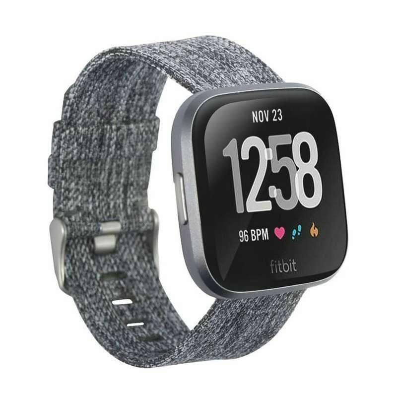 Killer Deals Fitbit Versa/2/Lite/SE Canvas Nylon Replacement Strap - Purple