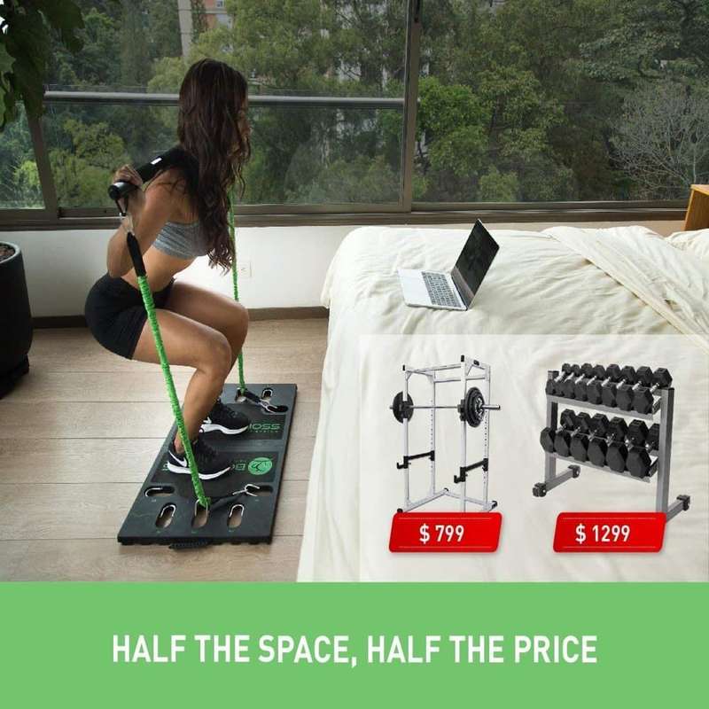 Full Body Portable Home Gym Resistance Exercise Workout System