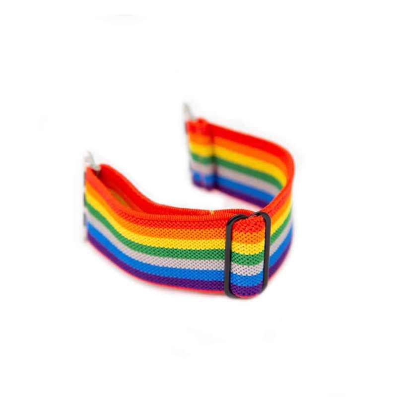 Killer Deals Woven Nylon Strap for 42/44/45/49mm Apple Watch- Rainbow- M/L