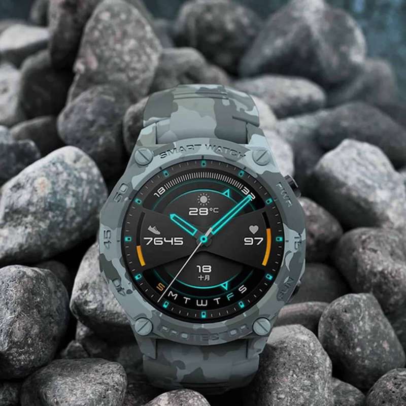 Killer Deals Silicone Strap + Protective Case for Huawei GT2 - Camo