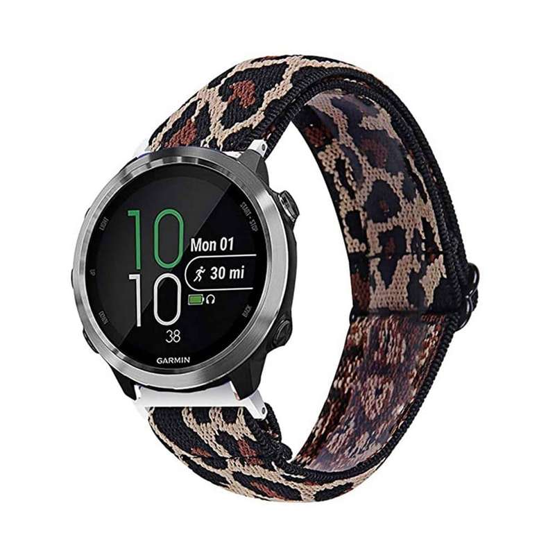Killer Deals 20mm Replacement Nylon Strap for Garmin Vivoactive 3- Leopard