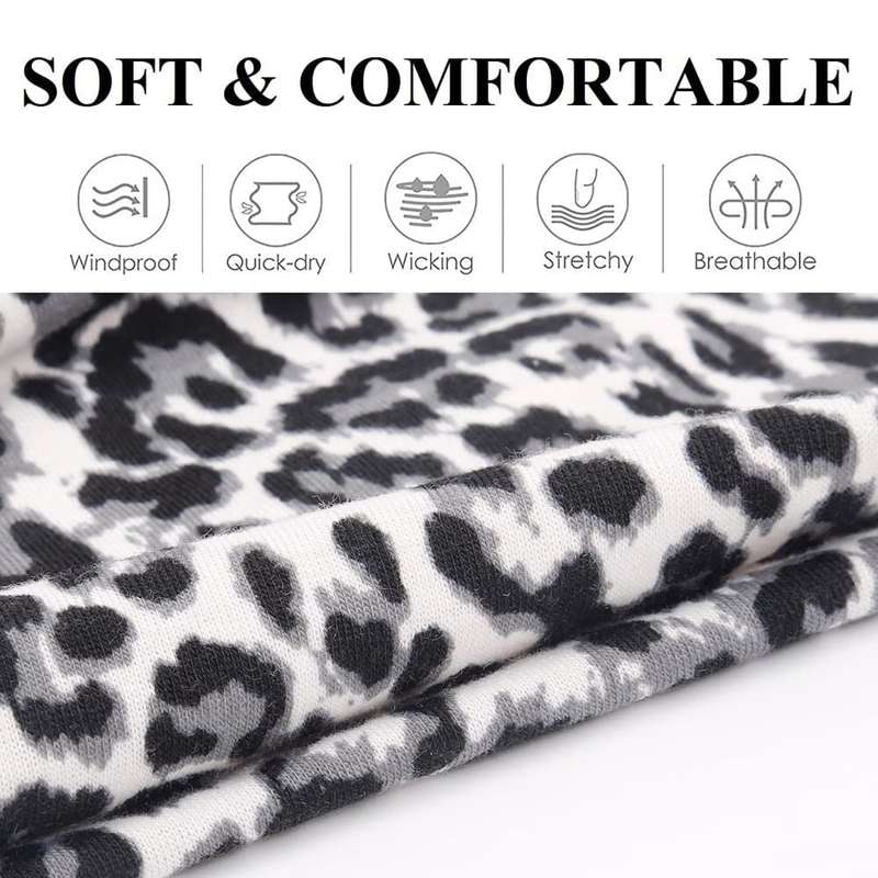 Killer Deals Exercise/Yoga/Running/Spinning Stretchy Animal-Print Multiway Headband-6x in a pack