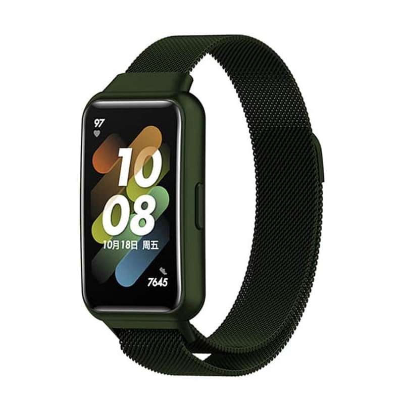 Killer Deals Stainless Steel Meshy Milanese Loop Strap for Huawei Band 7- Black