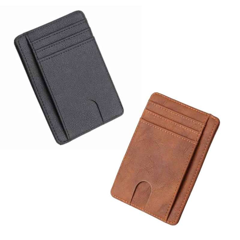 Killer Deals Minimalist Vegan Leather CardCash Holder RFID Protection