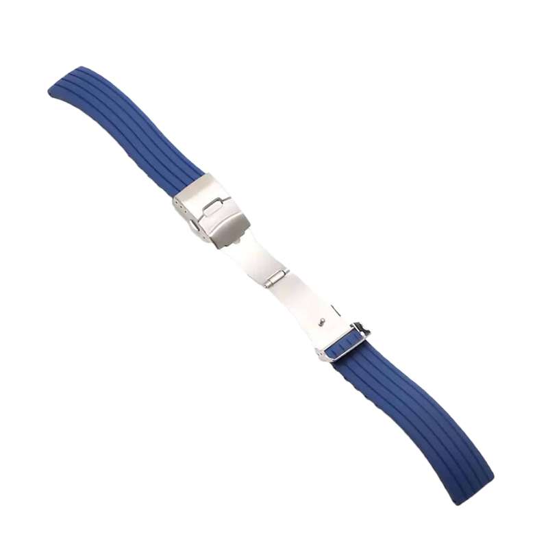 Killer Deals 20mm Universal Watch Replacement Silicone Strap- Black & Blue 2 Pack