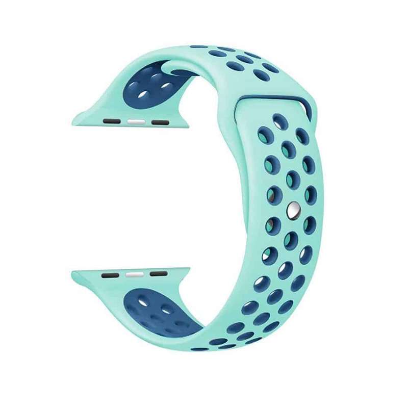 Killer Deals Silicone Strap for 38/40/41mm Apple Watch (S/M) - Frost Blue & Blue