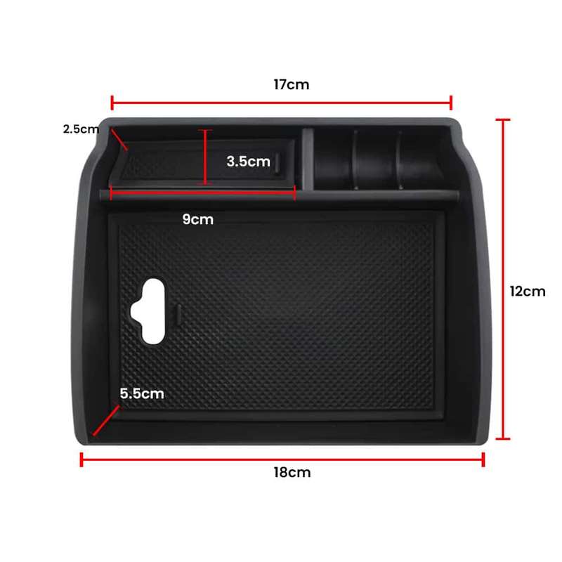 Car Central Console Storage Bin Organiser for Toyota-2016-2019