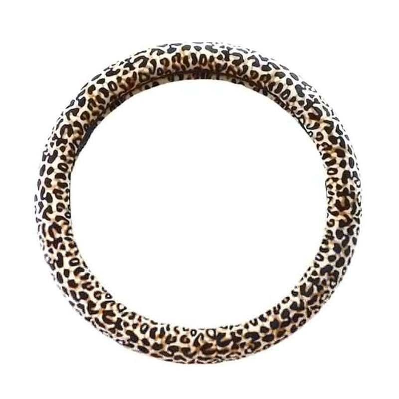 Killer Deals Leopard Print Car Steering Wheel Anti-Slip Protective Cover - size 36cm