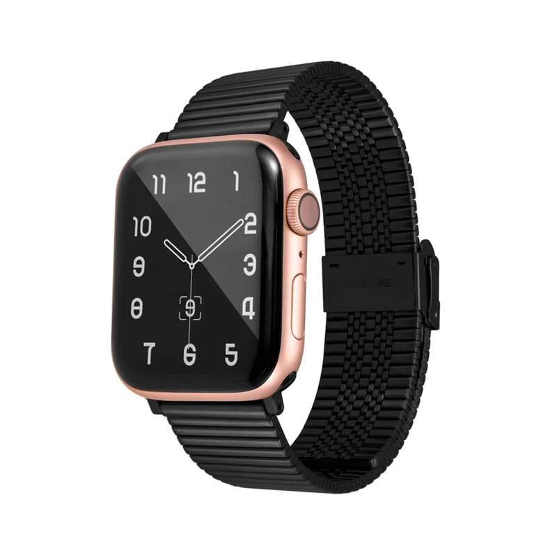 Killer Deals Stainless steel strap for 38/40/41mm Apple Watch - Black + Link removal tool