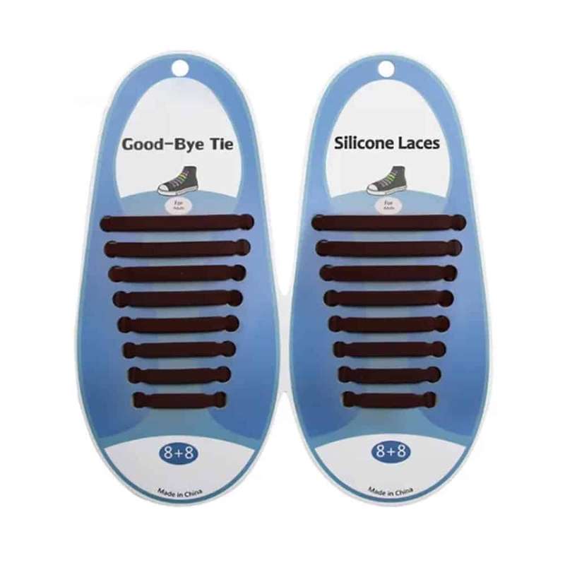 Killer Deals Speed Laces No Tie Silicone Elastic Shoe Lace for Adults - Black