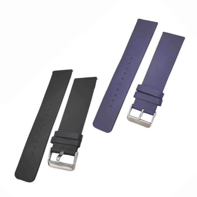 Killer Deals PU Vegan Leather Strap for Fitbit Versa/ Versa 2 - Black - M/L