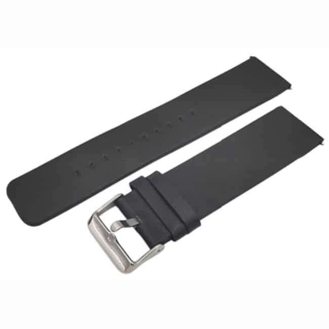Killer Deals PU Vegan Leather Strap for Fitbit Versa/ Versa 2 - Black - M/L