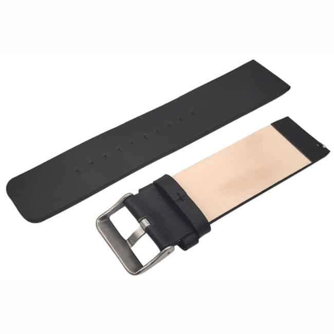 Killer Deals PU Vegan Leather Strap for Fitbit Versa/ Versa 2 - Black - M/L