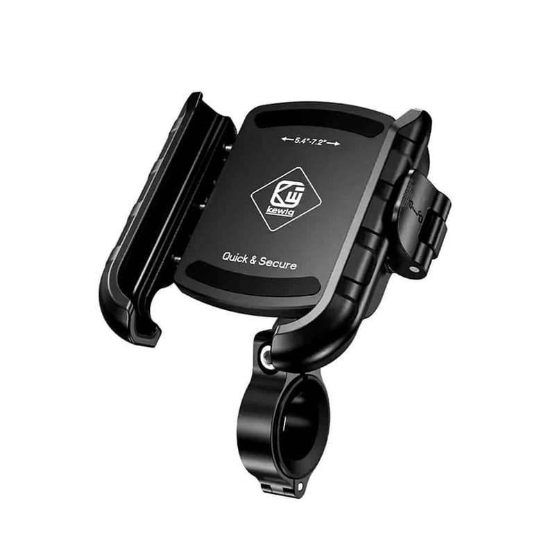 Motorcycle Bike Handlebar Mechanical Lock Phone Mount Holder