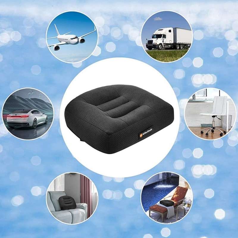 Car/Driving/Home/Office Heightened Booster Support Memory Foam Cushion