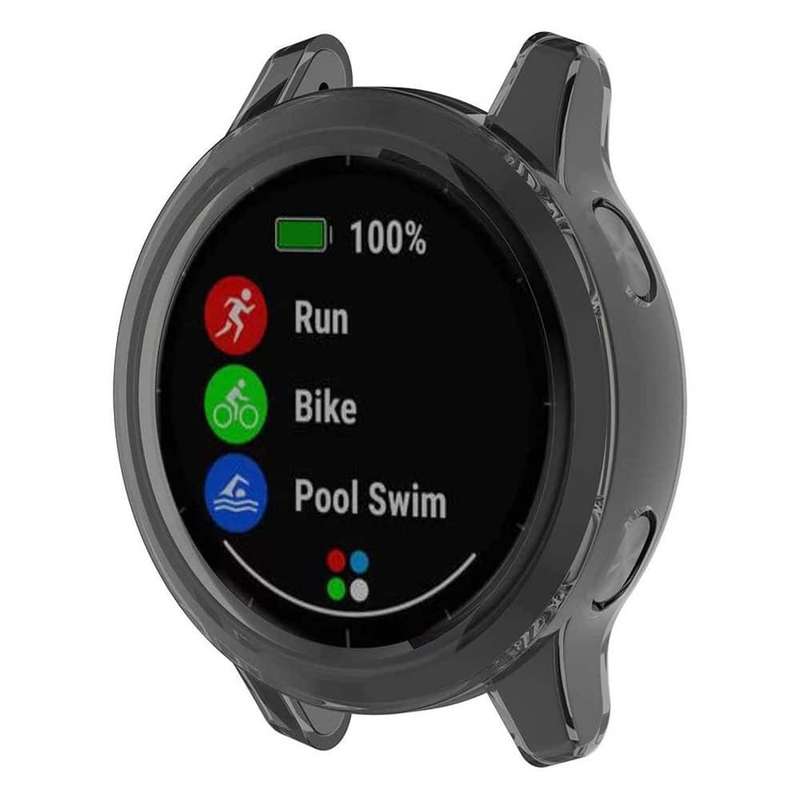 Killer Deals TPU case for Garmin Vivoactive 4S/Garmin Active S -Black