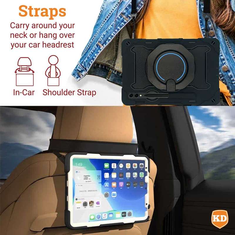 Killer Deals Protective Cover Case with Strap for Samsung Galaxy Tab S9+
