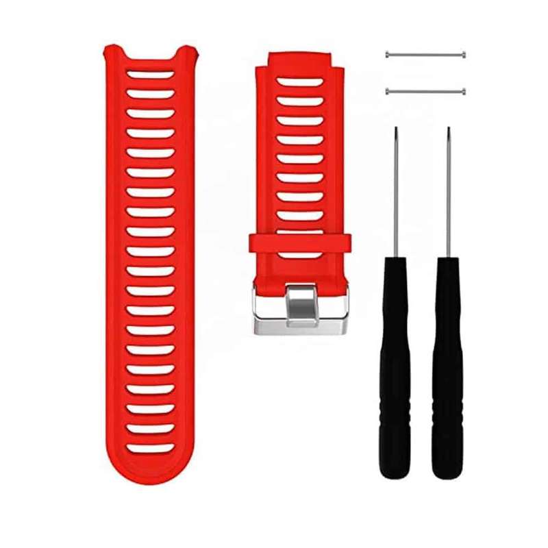 Killer Deals Silicone Strap for Garmin Forerunner 910XT with screws and screw drivers - Red