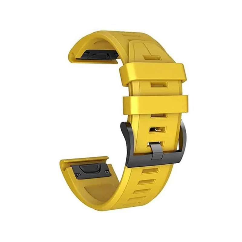Killer Deals 22mm Silicone Strap Combo for Garmin Fenix 5/ Fenix 6/ Fenix 7 - Orange/Red/Yellow