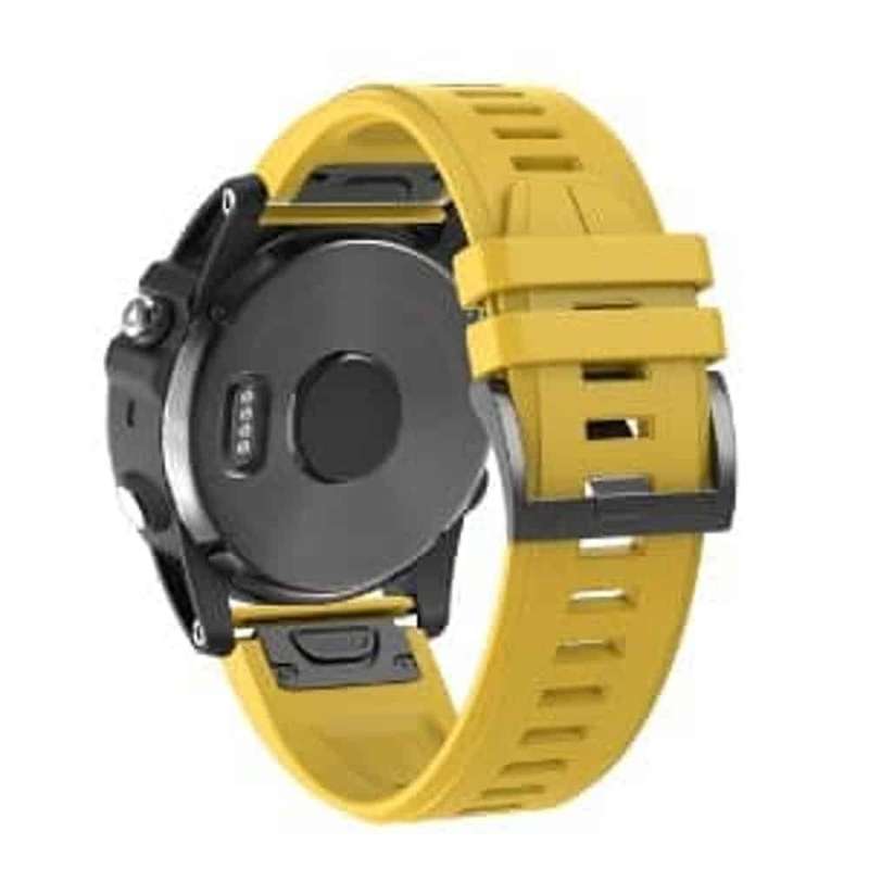 Killer Deals 22mm Silicone Strap Combo for Garmin Fenix 5/ Fenix 6/ Fenix 7 - Orange/Red/Yellow