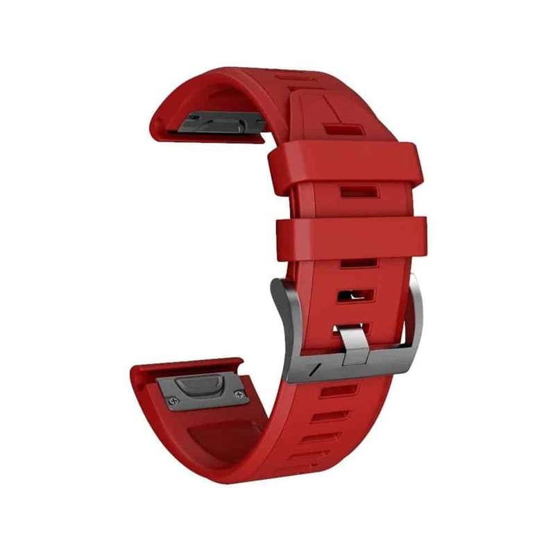 Killer Deals 22mm Silicone Strap Combo for Garmin Fenix 5/ Fenix 6/ Fenix 7 - Orange/Red/Yellow