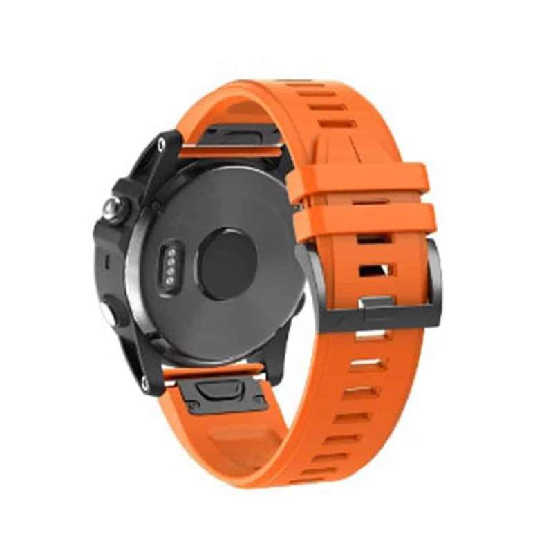 Killer Deals 22mm Silicone Strap Combo for Garmin Fenix 5/ Fenix 6/ Fenix 7 - Orange/Red/Yellow