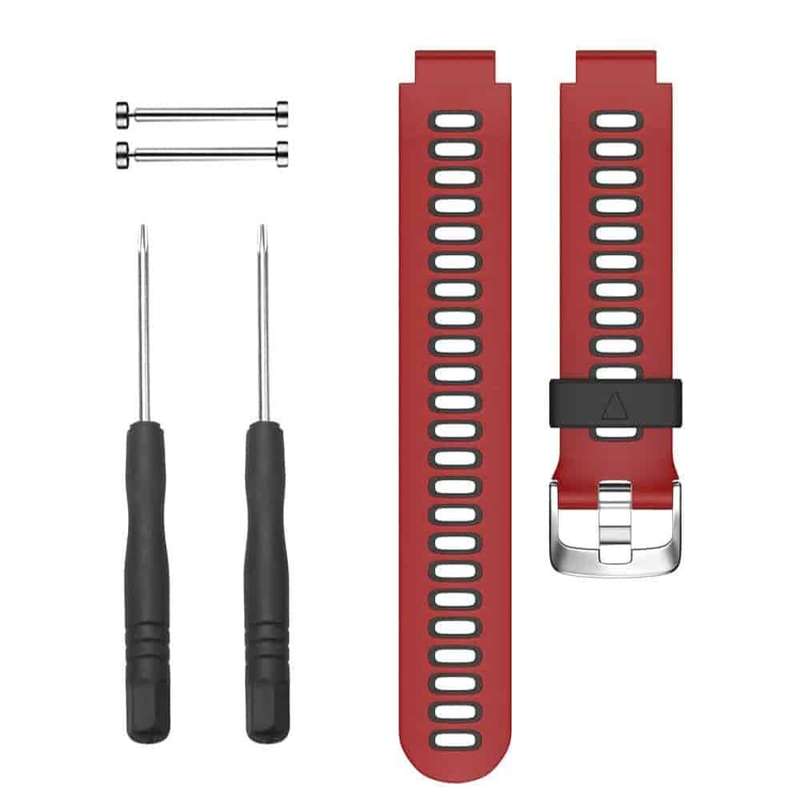 Killer Deals Silicone Strap for Garmin Forerunner 220/ 230/ 235/ 620/ 735- Red & Black
