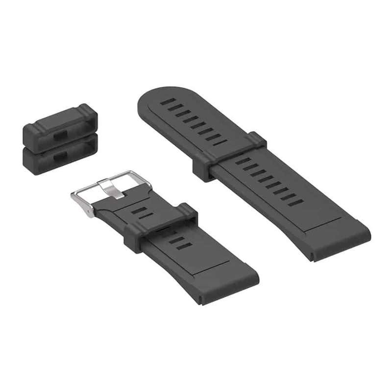 Killer Deals 26mm Universal Watch Silicone Strap Loop Keepers (x4)- Black