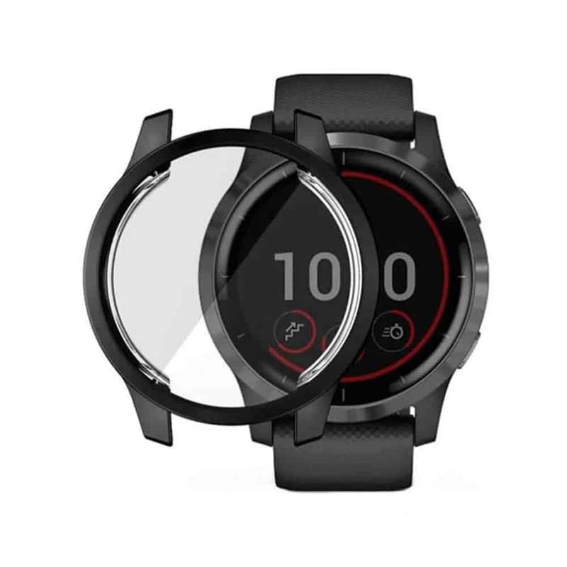 Killer Deals 40mm TPU Bump Guard Case Compatible with Garmin Vivoactive 4S- Black