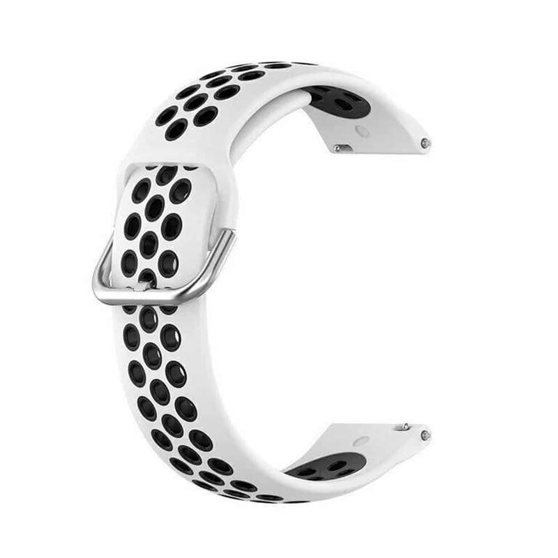 Silicone Strap for Garmin Vivoactive 3 - Grey+White