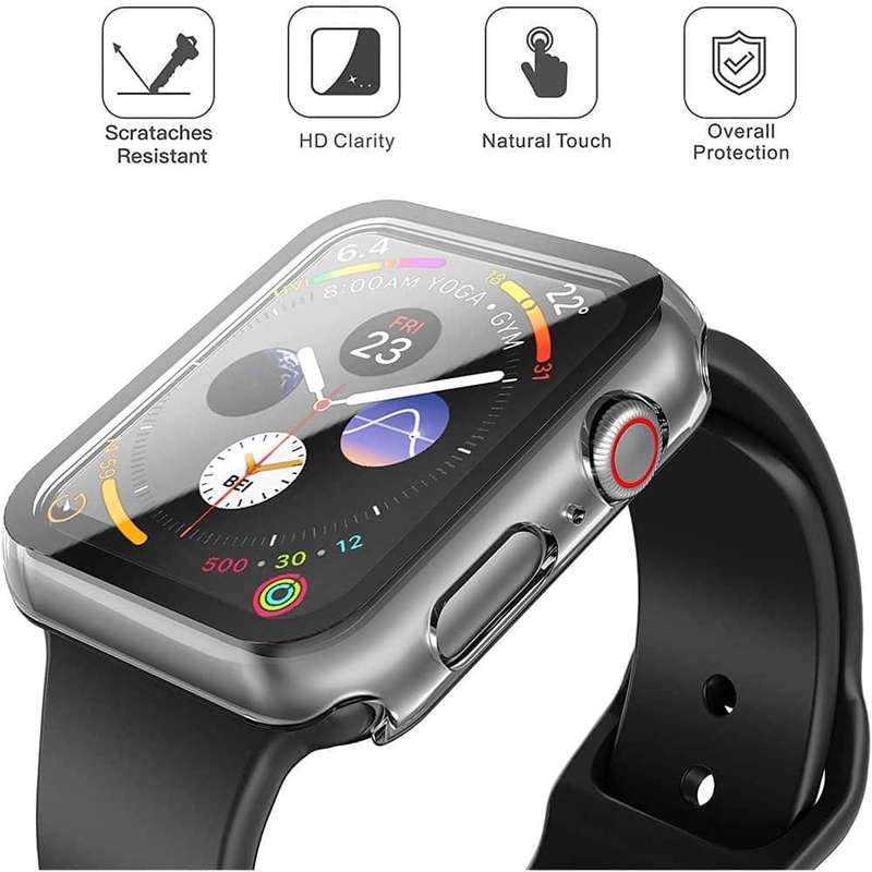 Killer Deals PC Protective Case & Glass Screen Protector for 42mm Apple Watch