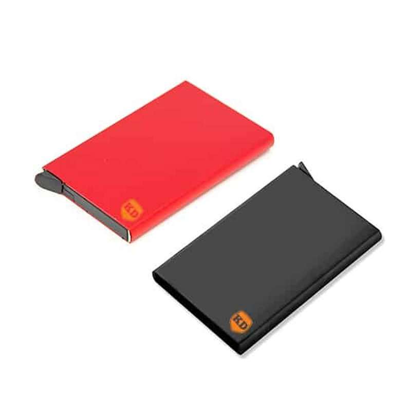 Killer Deals Aluminium RFID-Blocking Card Protector Wallet- Red + Black Combo