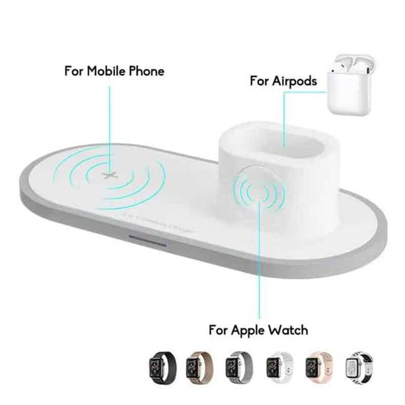 Killer Deals 3-in-1 Wireless Apple Charger for iPhone, iWatch & AirPods
