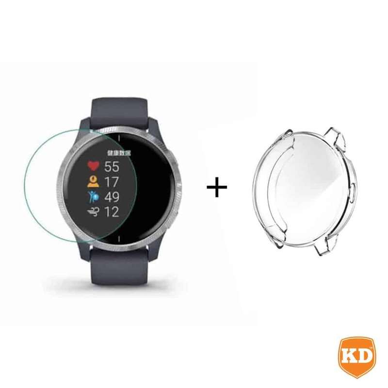 Killer Deals TPU Case + Screen Protector Combo for Garmin Venu- Clear