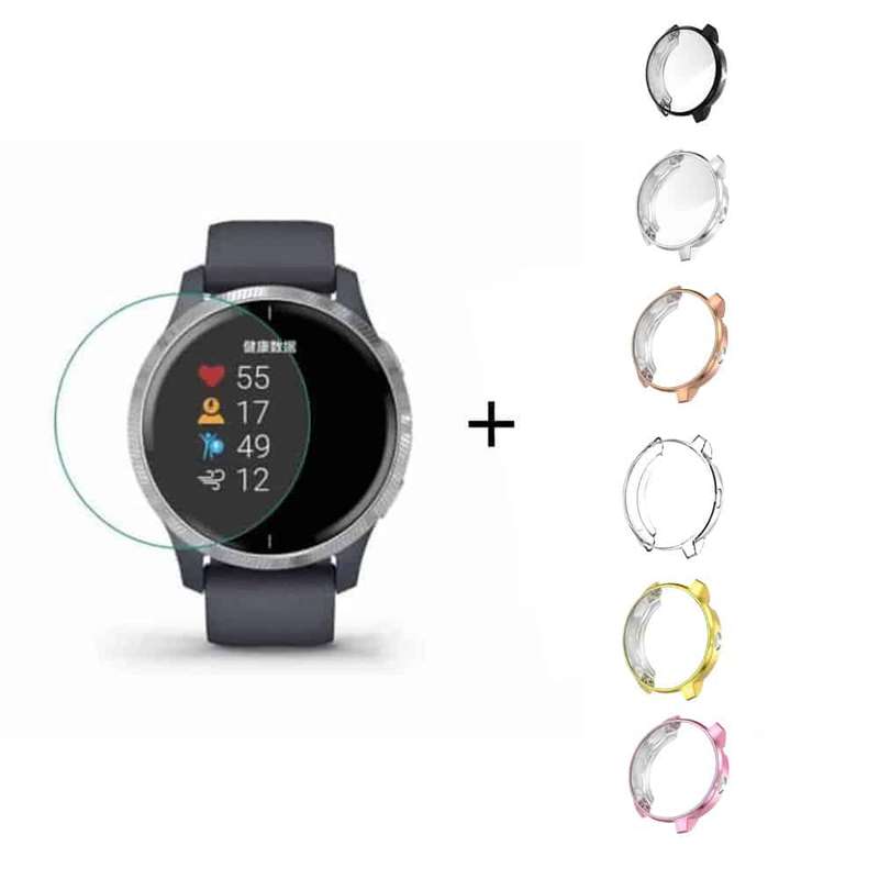 Killer Deals TPU Case + Screen Protector Combo for Garmin Venu- Gold