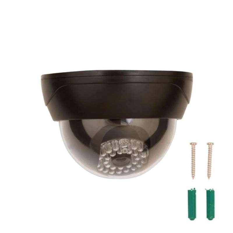 Indoor Outdoor Dome Shaped Dummy Camera with Flashing LED