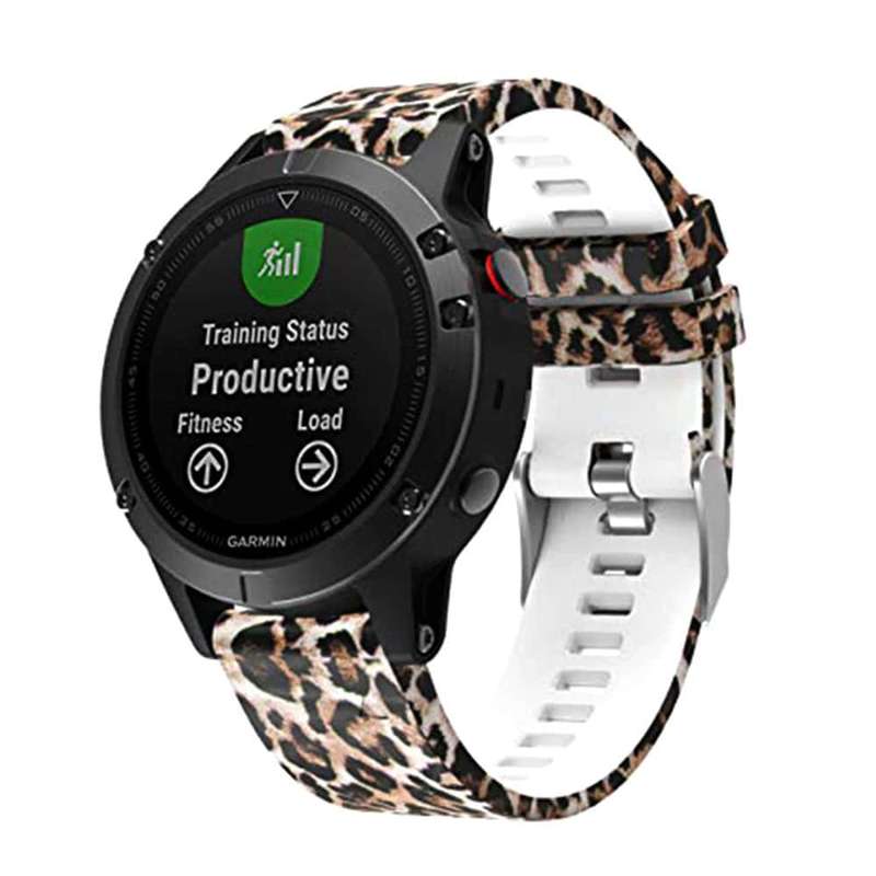 Killer Deals 22mm Silicone Strap for Garmin Fenix 5/6/ 935/ 945/ S60/ S62- Camo Blue
