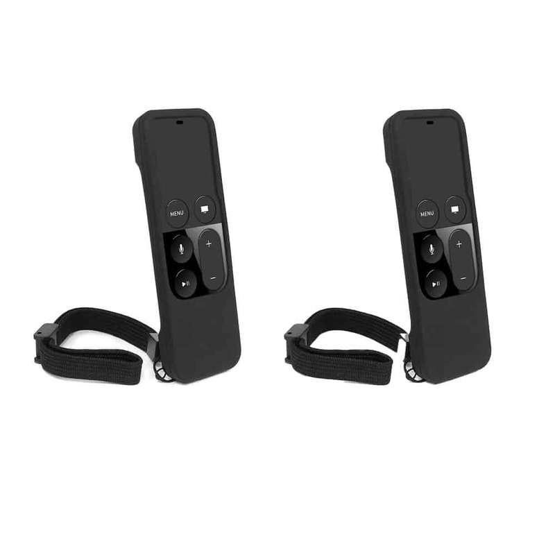 Silicone Remote Case for Apple TV 4K 32GB/64GB- Black x2 Combo