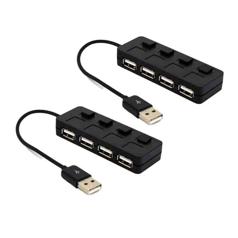 Killer Deals High Speed USB 2.0 4-Port USB Expansion Hub + Light Switches x2 Combo