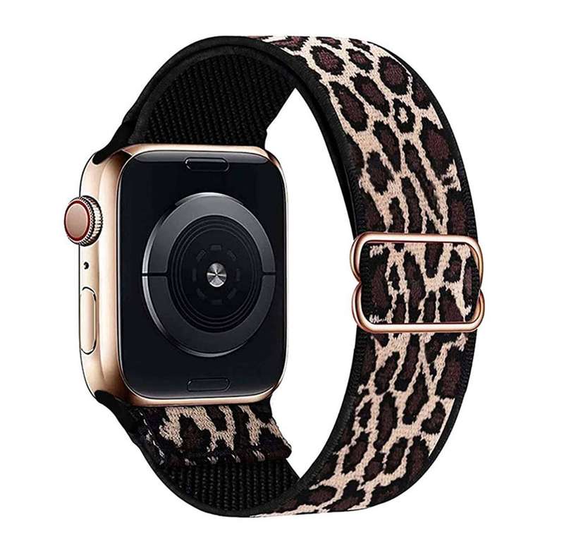 Killer Deals Stretchy Elastic Strap for 42/44/45/49mm Apple Watch- Leopard
