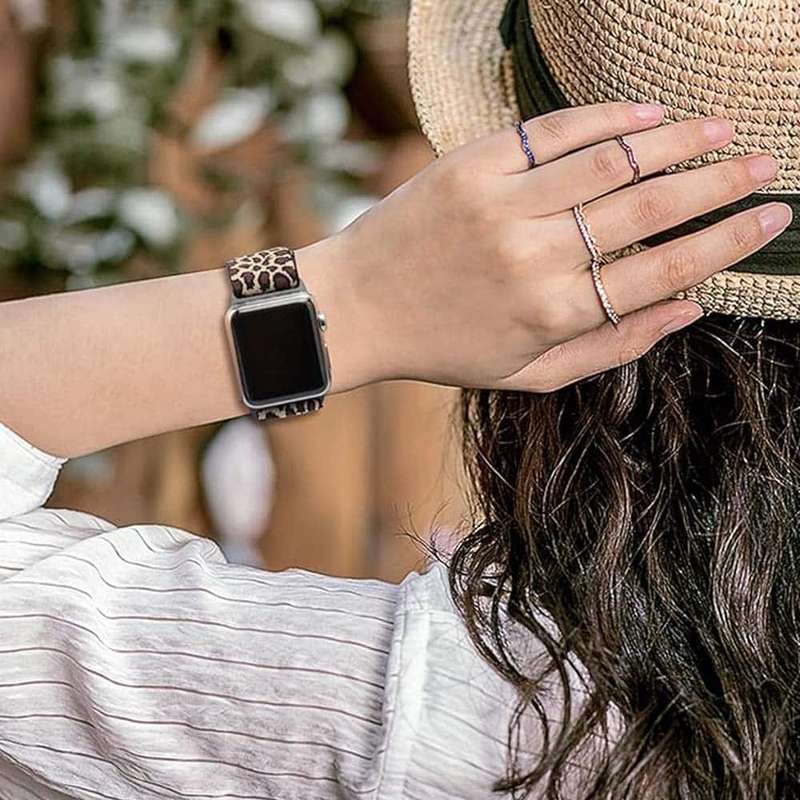 Killer Deals Stretchy Elastic Strap for 38/40/41mm Apple Watch- Leopard