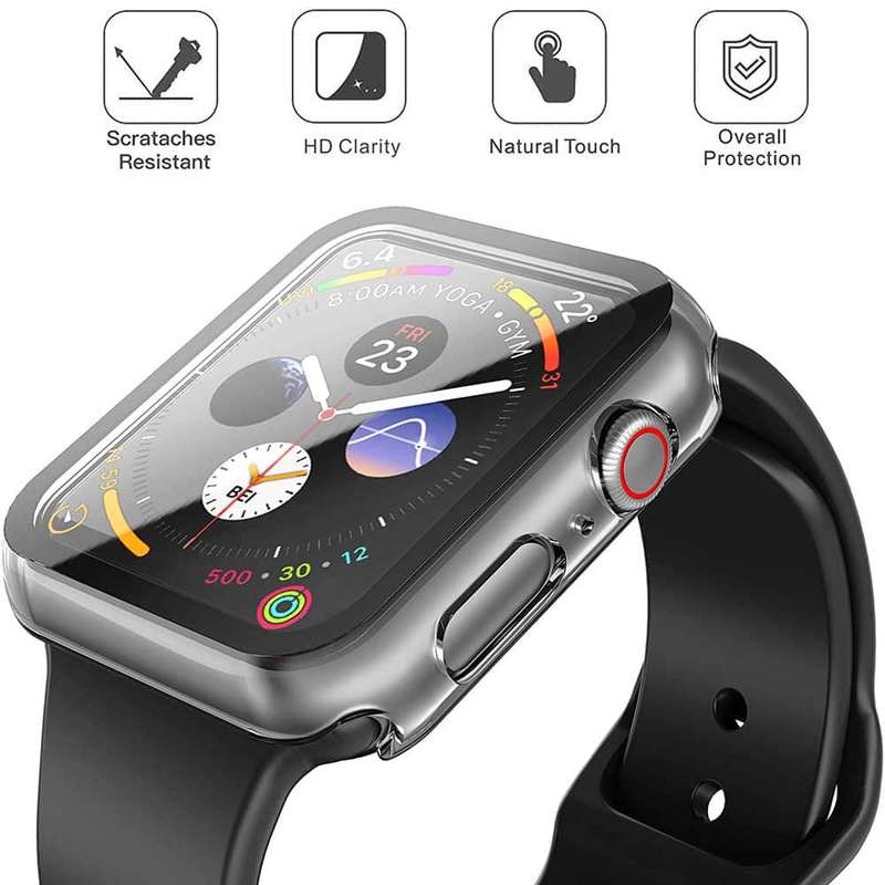 Killer Deals PC Protective Case & Glass Screen Protector for 38mm Apple Watch