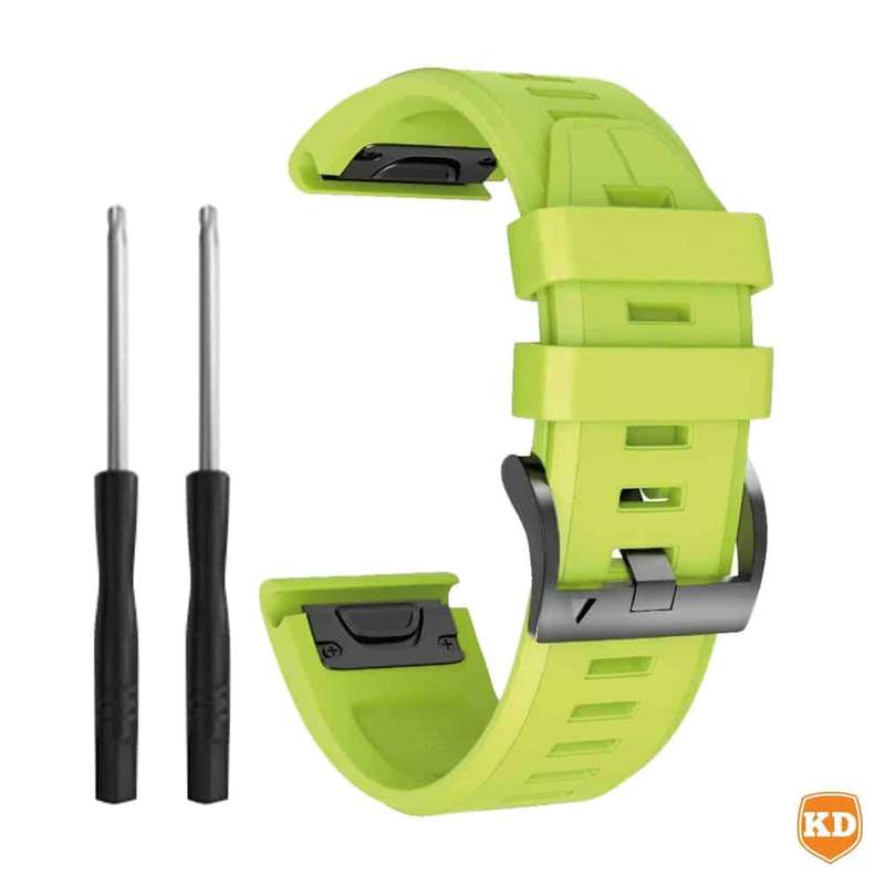 Killer Deals 22mm Silicone Strap for Garmin Fenix 5/ 6/ 7/ 745/ 945/ S60- Green