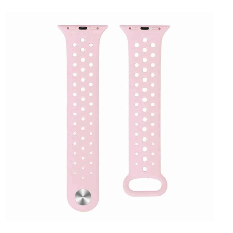 Killer Deals Silicone Strap for 42/44/45/49mm Apple Watch (S/M)- Light Pink