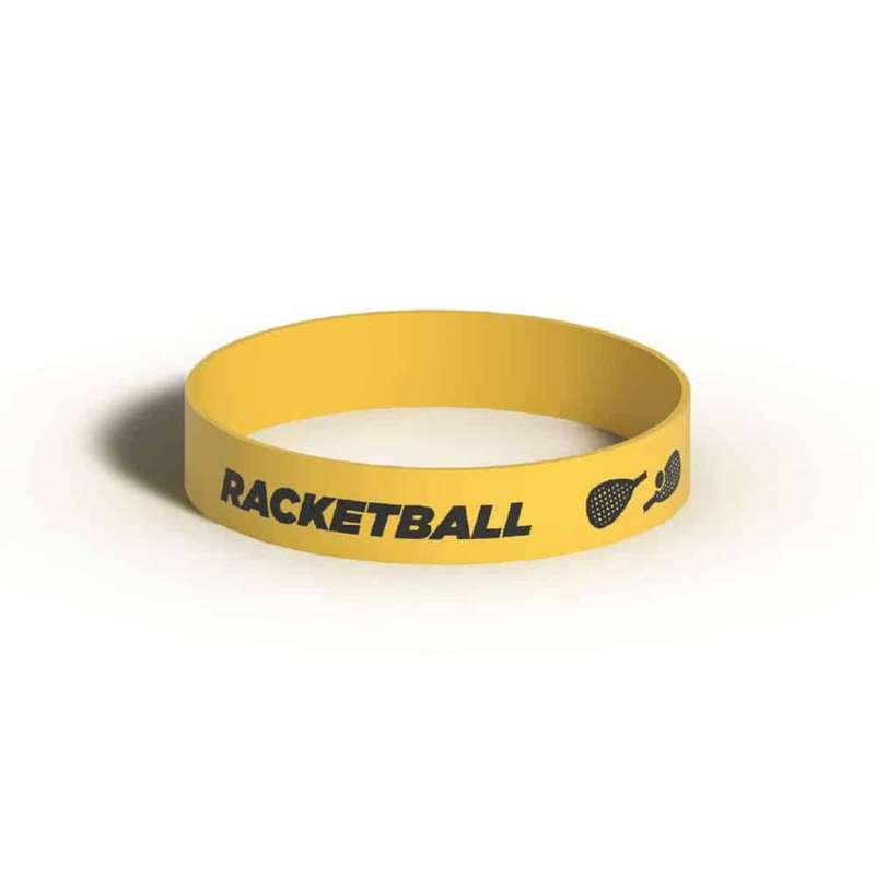 Killer Deals Debossed "Racketball" Silicone Wristband Bracelet- 3 Pack x2 Combo