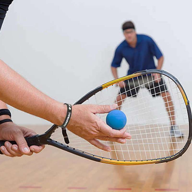 Killer Deals Debossed "Racketball" Silicone Wristband Bracelet- 3 Pack x2 Combo