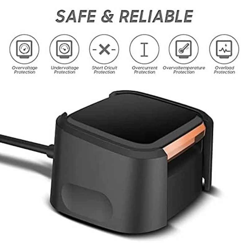 Killer Deals USB 1m Extended Cable Fast Charger Dock for Fitbit Versa 2